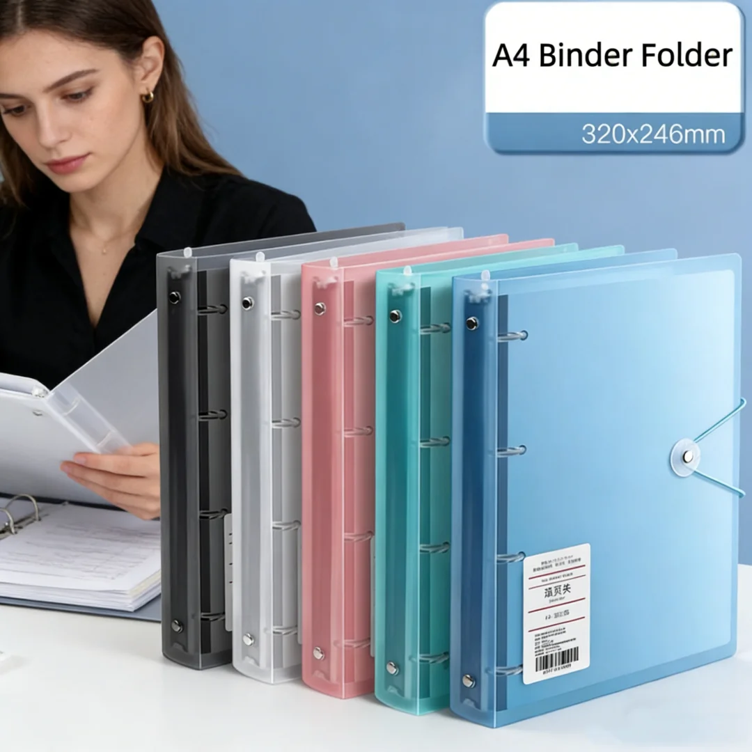 A4 File Folders D-type 4 Hole  - Binder Clip Assorted 评论和价格