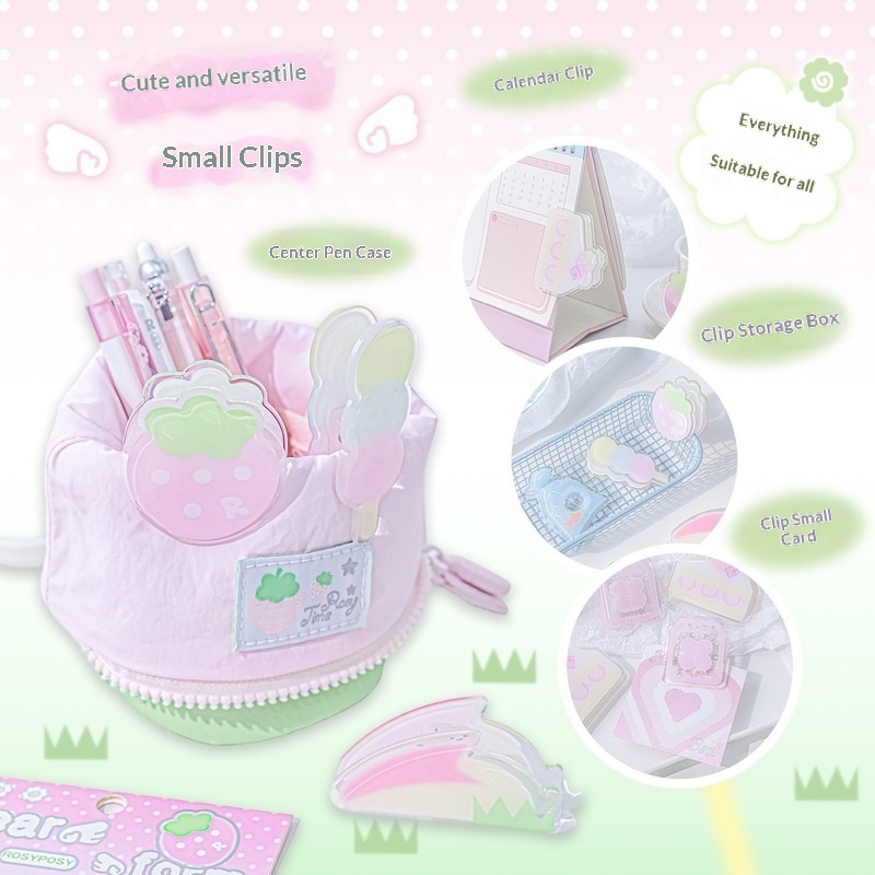 RosyPosy Clear Acrylic Clip Cu - Binder Clip Assorted 评论和价格