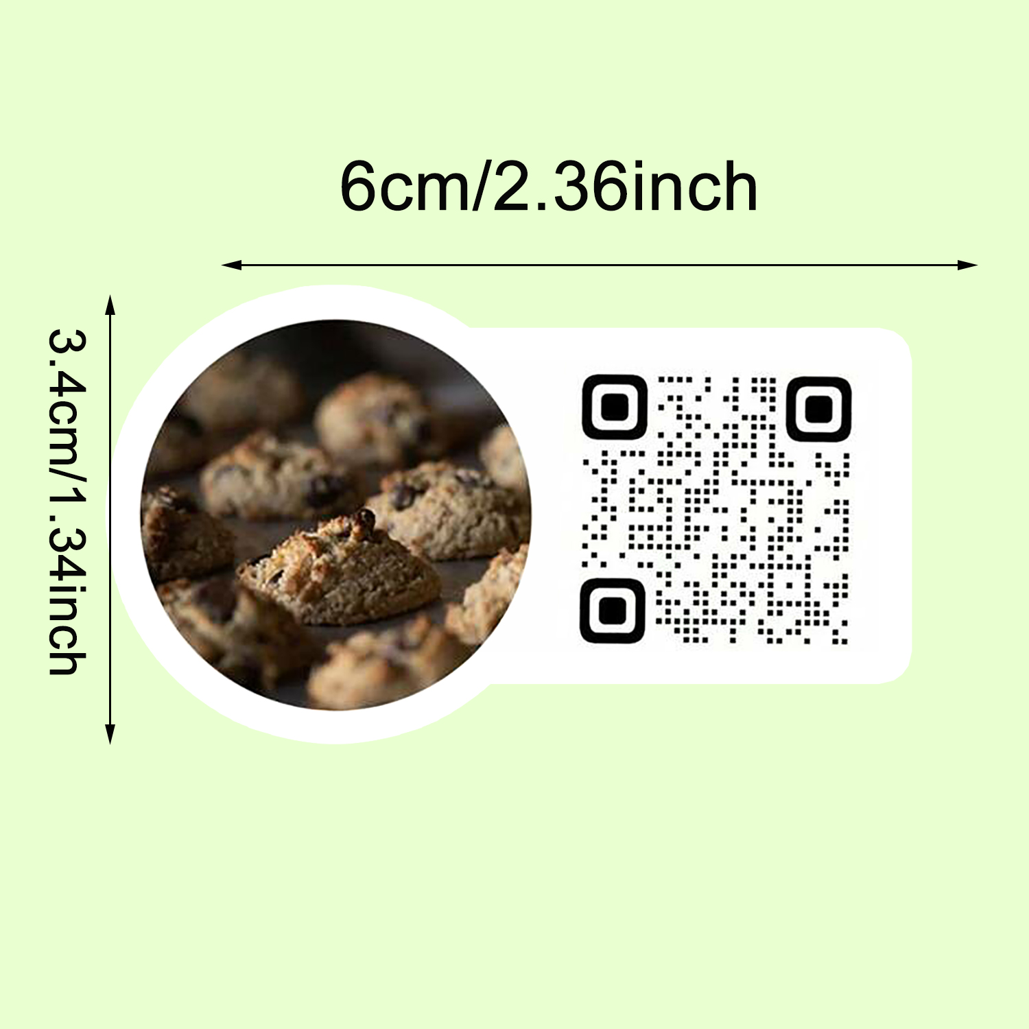 Customized QR code stickers｜Pe - Sticker Label Roll 评论和价格