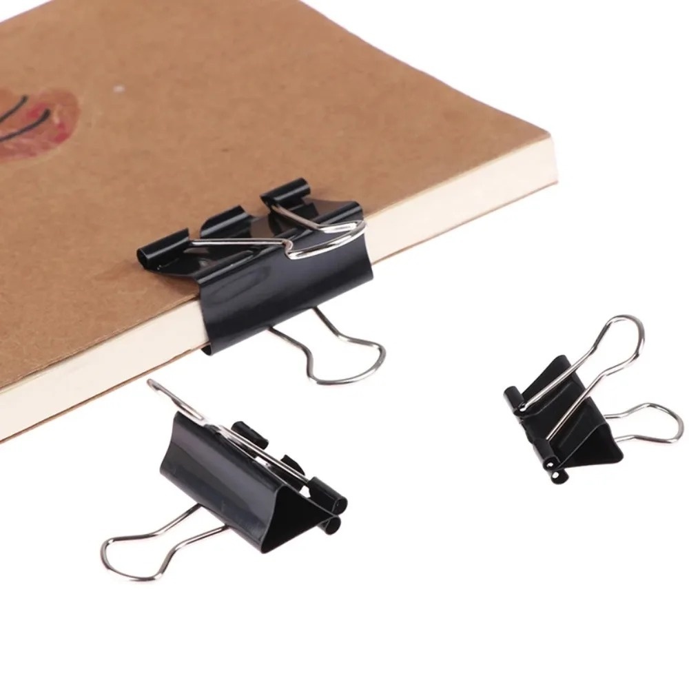 10Pcs Foldback Metal Binder Cl - Binder Clip Assorted 评论和价格