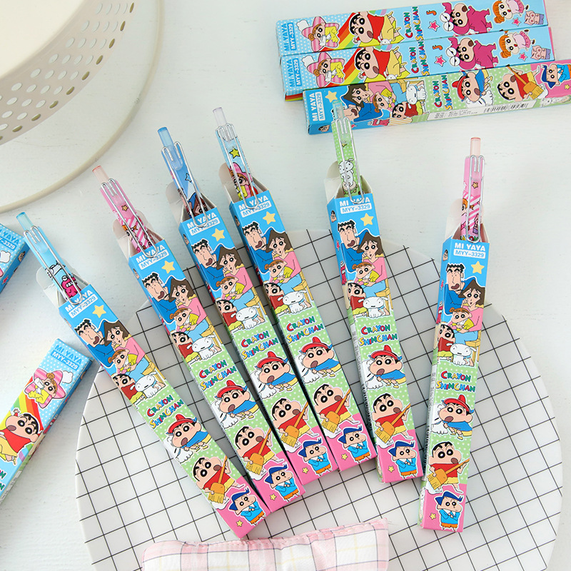 6Pcs Cartoon Crayon Shin-Chan  - Stationery Supplier 评论和价格